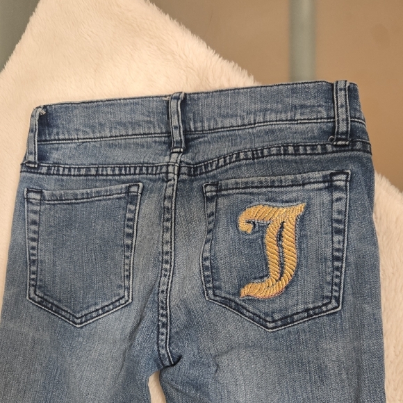 Juicy Couture Blue Jeans with Gold Embroidery - Picture 2 of 13